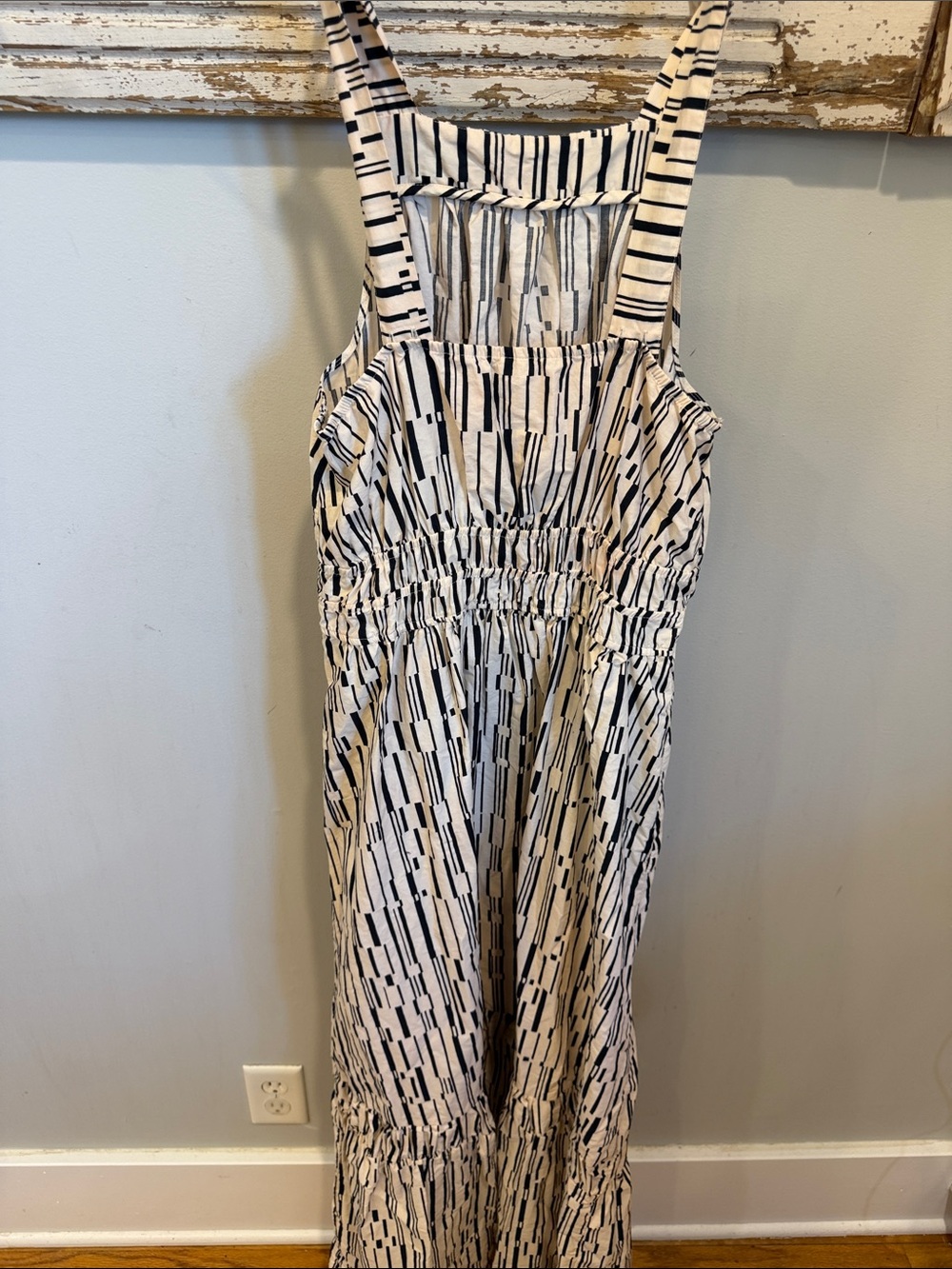Anthropologie Somerset Black and White Tiered Maxi Sundress Size Small - Picture 5 of 9